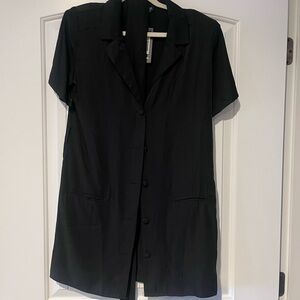 Nasty Gal Black Button-Up Dress